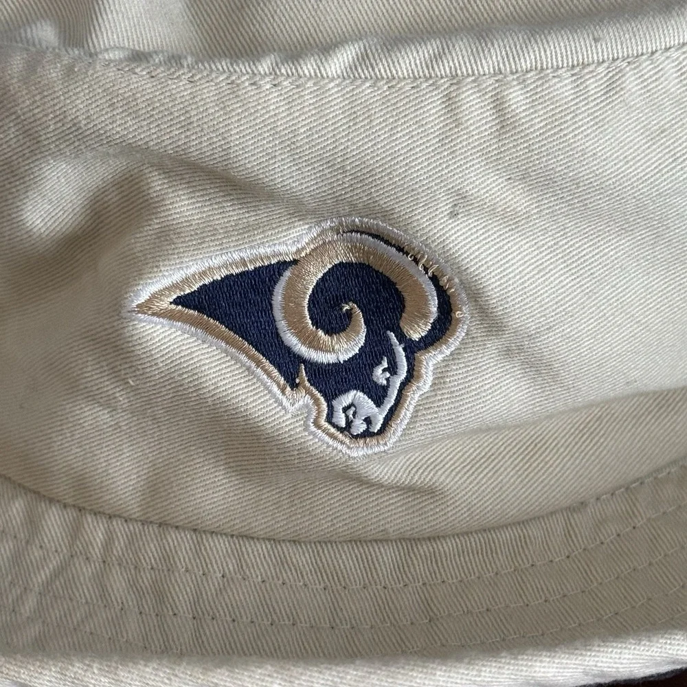 NFL On Field St Louis Rams Boonie Hat Reebok L XL Khaki Bucket Safari‎ Cap